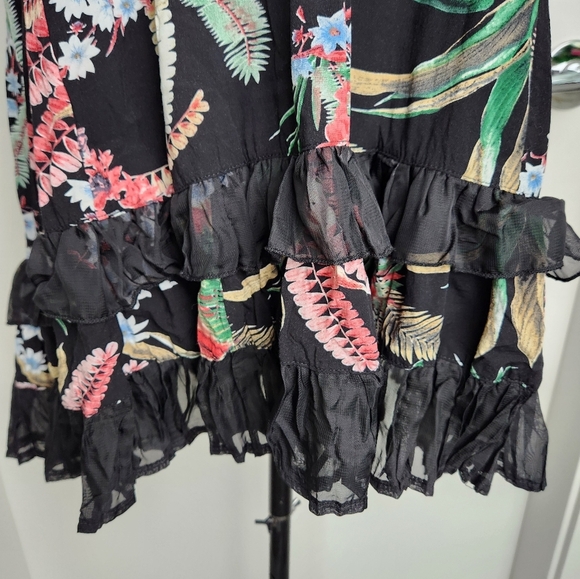 Floral Mini Ruffle Dress - Picture 8 of 10